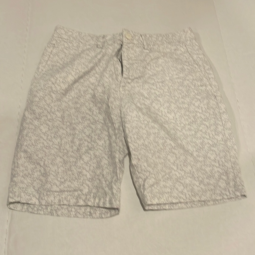 Old Navy White and Gray Floral Shorts